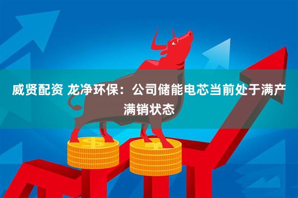 威贤配资 龙净环保：公司储能电芯当前处于满产满销状态