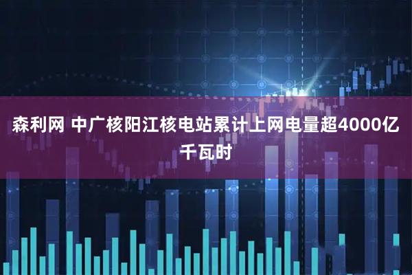 森利网 中广核阳江核电站累计上网电量超4000亿千瓦时